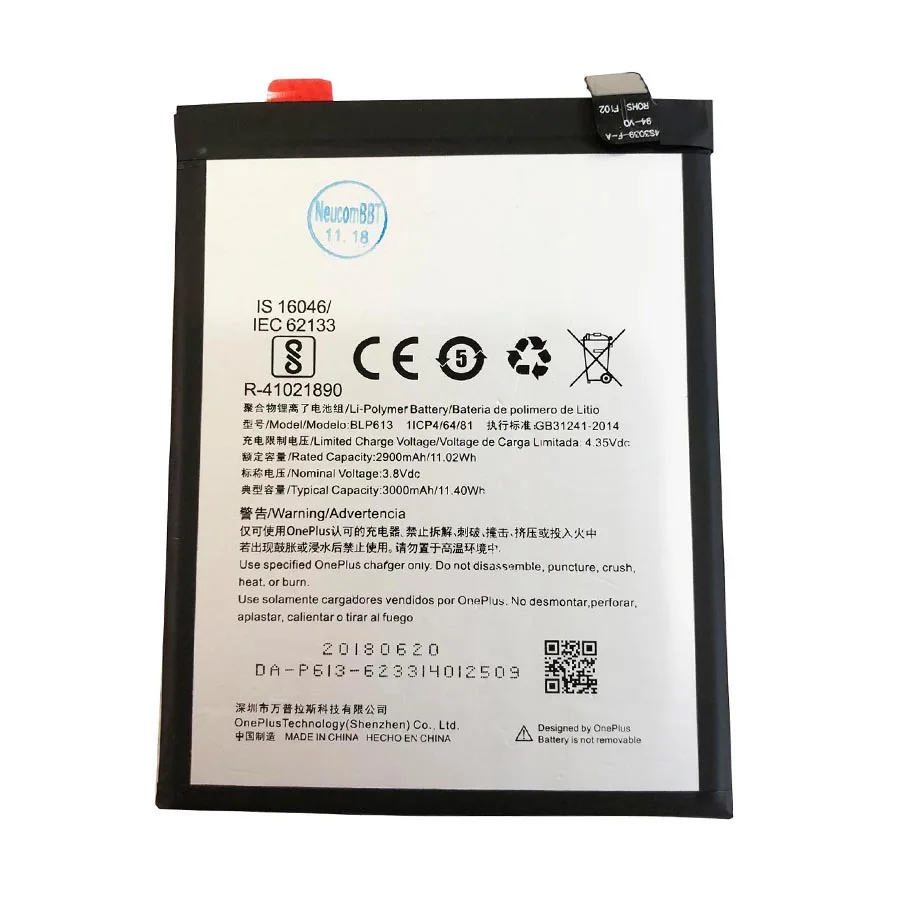 BLP613 Replacement battery For OnePlus 3 One Plus 3 Three 3000mAhMobile Phone Batteries