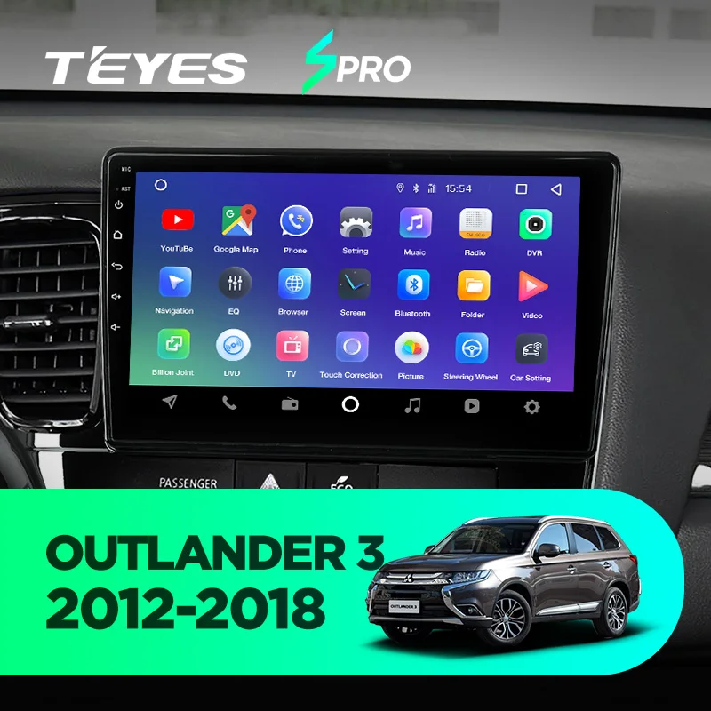 TEYES SPRO Штатное Головное устройство For Mitsubishi Outlander xl 2012- GPS Android 8.1 aвтомагнитола магнитола автомагнитолы Андроид для Мицубиси Аутлендер 3 аксессуары штатная магнитола автомобильная мультимедиа