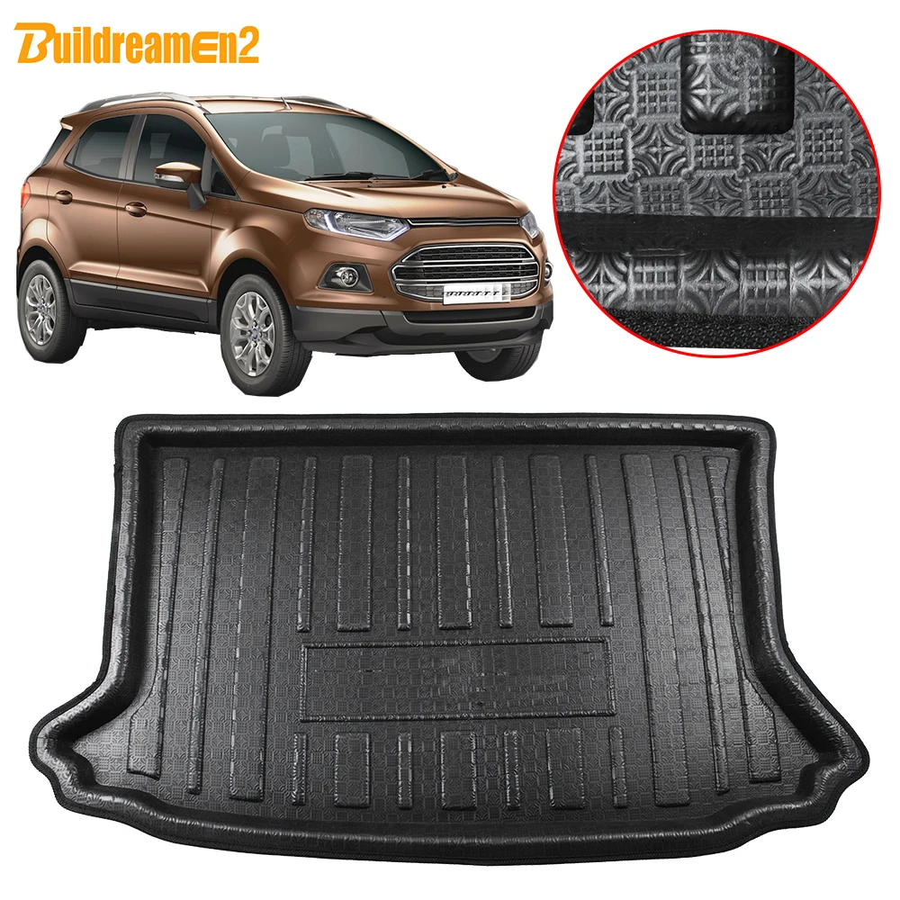 Buildreamen2 для Ford Ecosport коврик багажника автомобиля напольный ковер багажа грязевой