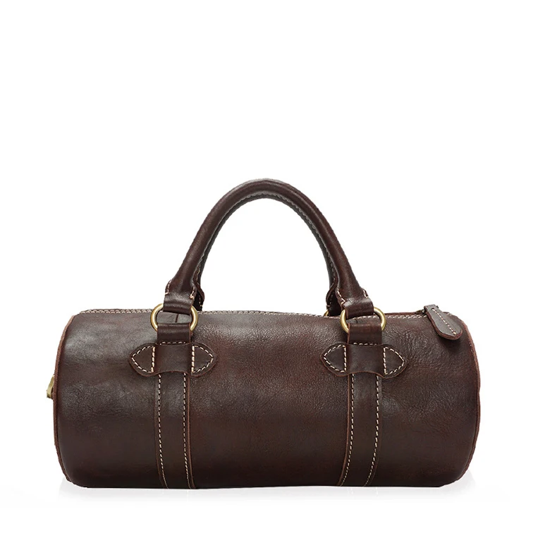 CHARA'S брендовая Высококачественная Дорожная сумка Мужская/женская сумка из натуральной кожи Длинная спортивная сумка унисекс вместительная сумка для багажа - Цвет: color 1