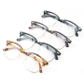 

SEKINEW Fashion Vintage Retro Half Frame Clear Lens Glasses Nerd Geek Eyewear Eyeglasses Driver Goggles