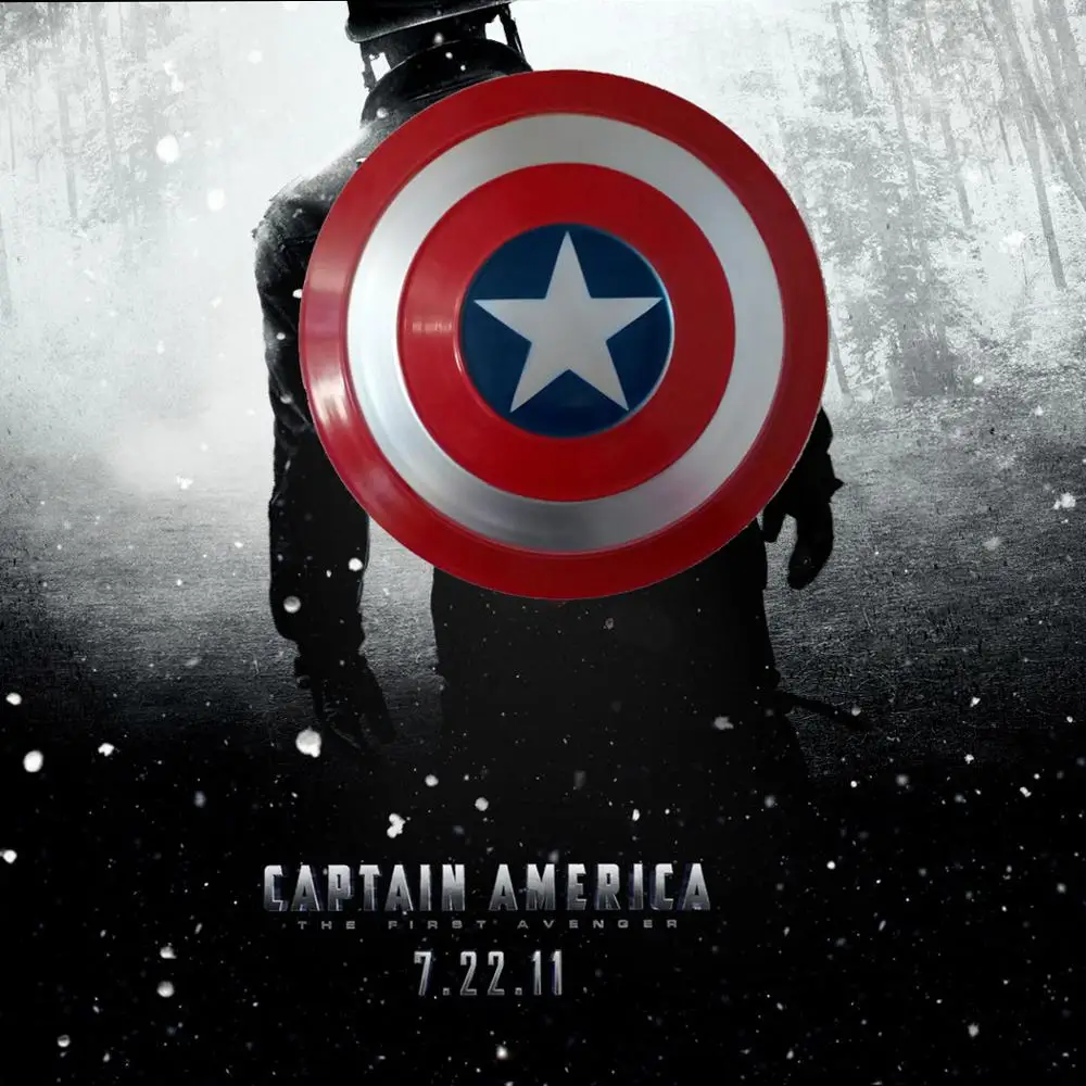 47,5 см 1:1 Мстители Endgame Капитан Америка щит Steve Rogers косплей реквизит Металлический Щит оружие для косплея Броня