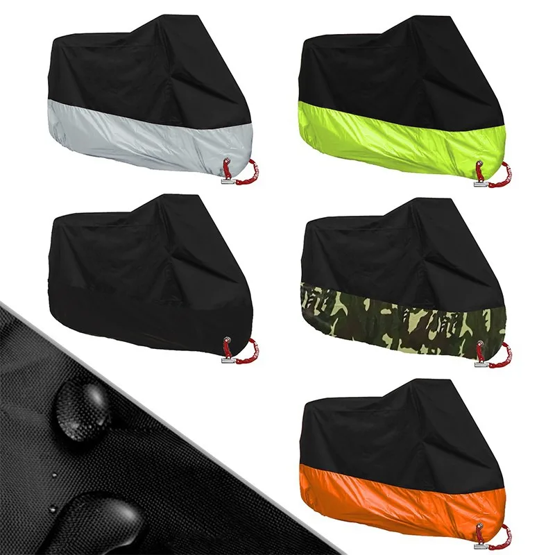 Waterproof Sun Motorcycle Cover Electric Bicycle Cover Dustproof UV Protector Portable Outdoor Rainproof Rain Cover