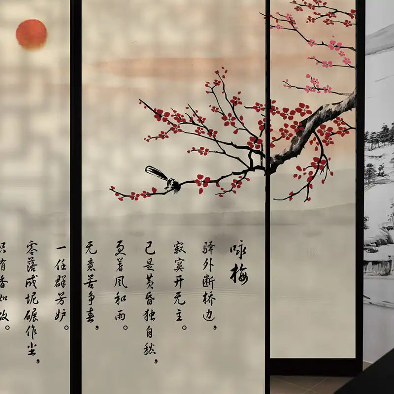 Cin Kendinden Yapiskanli Pencere Cikartmalari Yalitimli Buzlu Cam Filmi Banyo Pencere Perdesi Sticker Balkon Dekoratif Filmler Aliexpress