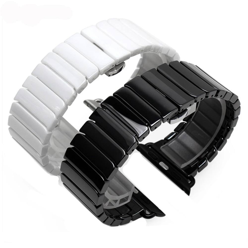 EIMO керамический ремешок для apple Watch band 5 4 44 мм 40 мм iwatch ремешок 3 2 1 42 мм 38 мм Бабочка apple watch pulseira аксессуары