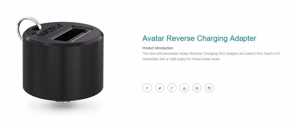 Eleaf Avatar Reverse Charging