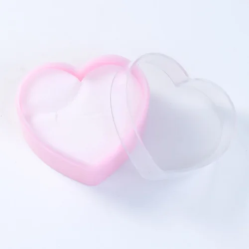 Пластиковые ящики для хранения цветок сердце розовый прозрачный контейнер дизайн ногтей Бусы из горного хрусталя драгоценные камни чехол 5 шт./компл