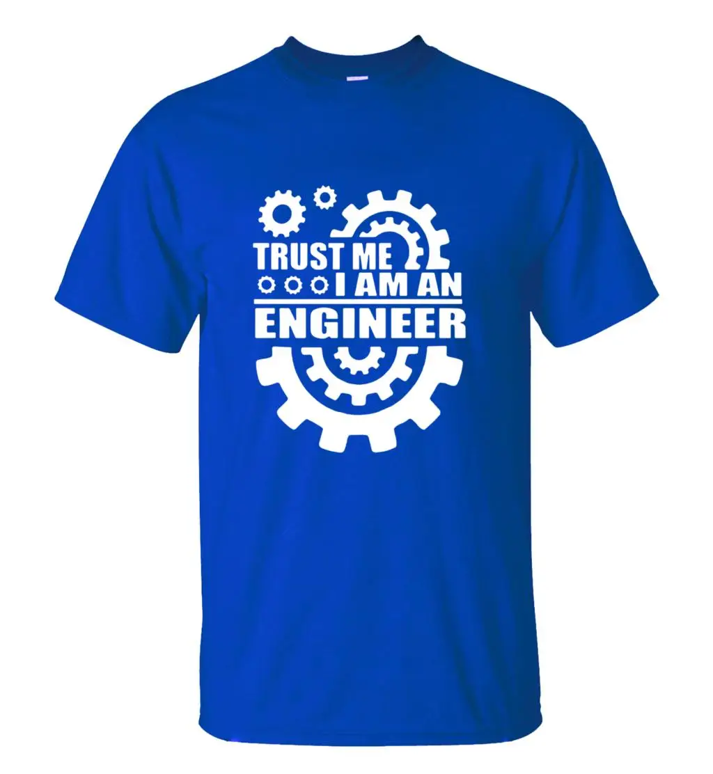 Мужская футболка с коротким рукавом 100% хлопок принтом Я инженер лето 2019|men t-shirt|short