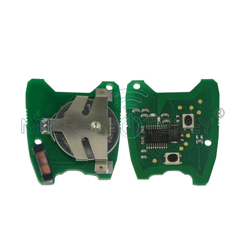 Remtekey 2 шт. 2 кнопки 433 МГц с чипом транспондера подходит для peugeot 206 FOB Автомобильный Дистанционный ключ remtekey