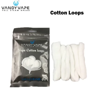

2pcs/lot Vandy Vape Cotton Loops 2.5ft Japanese cotton 2.5ft for Electronic Cigarette RTA RDA RDTA RBA Tank DIY Build