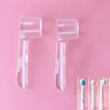

4 Pcs High Quality Transparent Dustproof Toothbrush Heads Protective Cover Durable Case Useful Oral Health Supplies