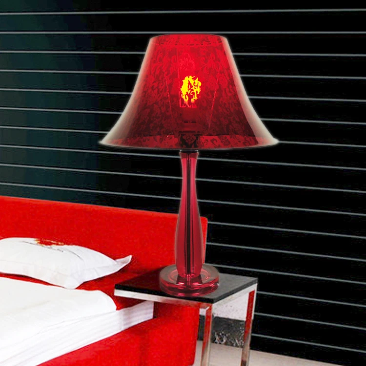 [Levin Pavilion Lighting] modern minimalist living room bedroom bedside lamp red table festive lights 20006 | Лампы и освещение