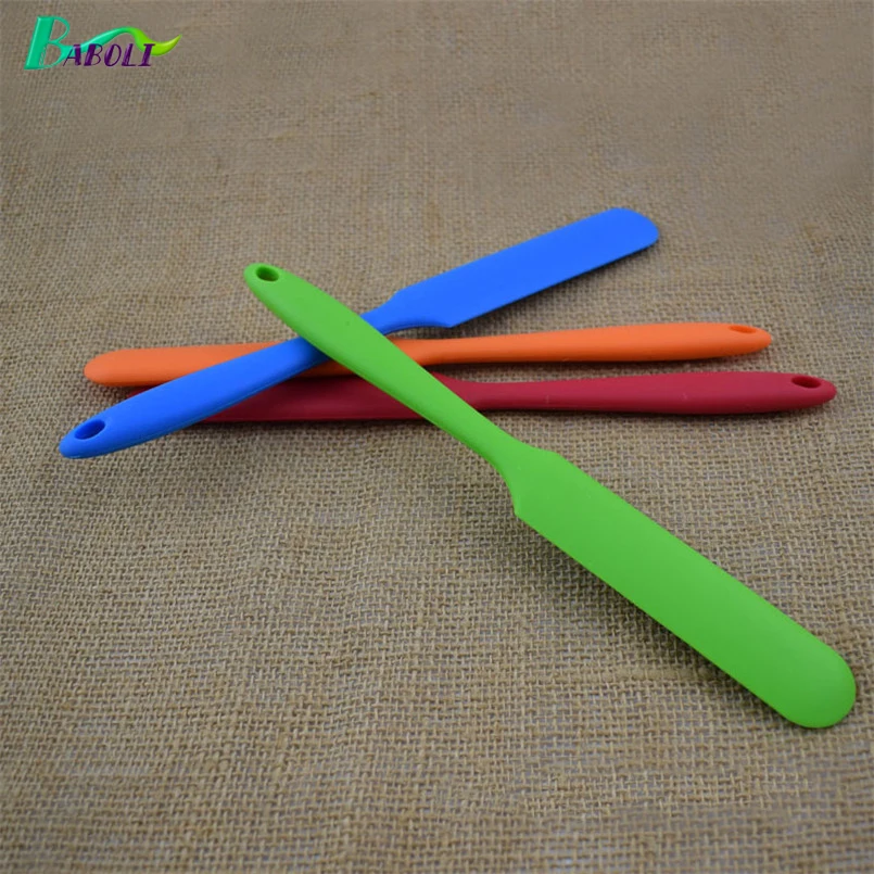 

24.5*3cm Long Handle Silicone Spatula Cake Cream Mixer Polisher Smoother Butter Bakeware Batter Scraper Pastry Kitchen Tools