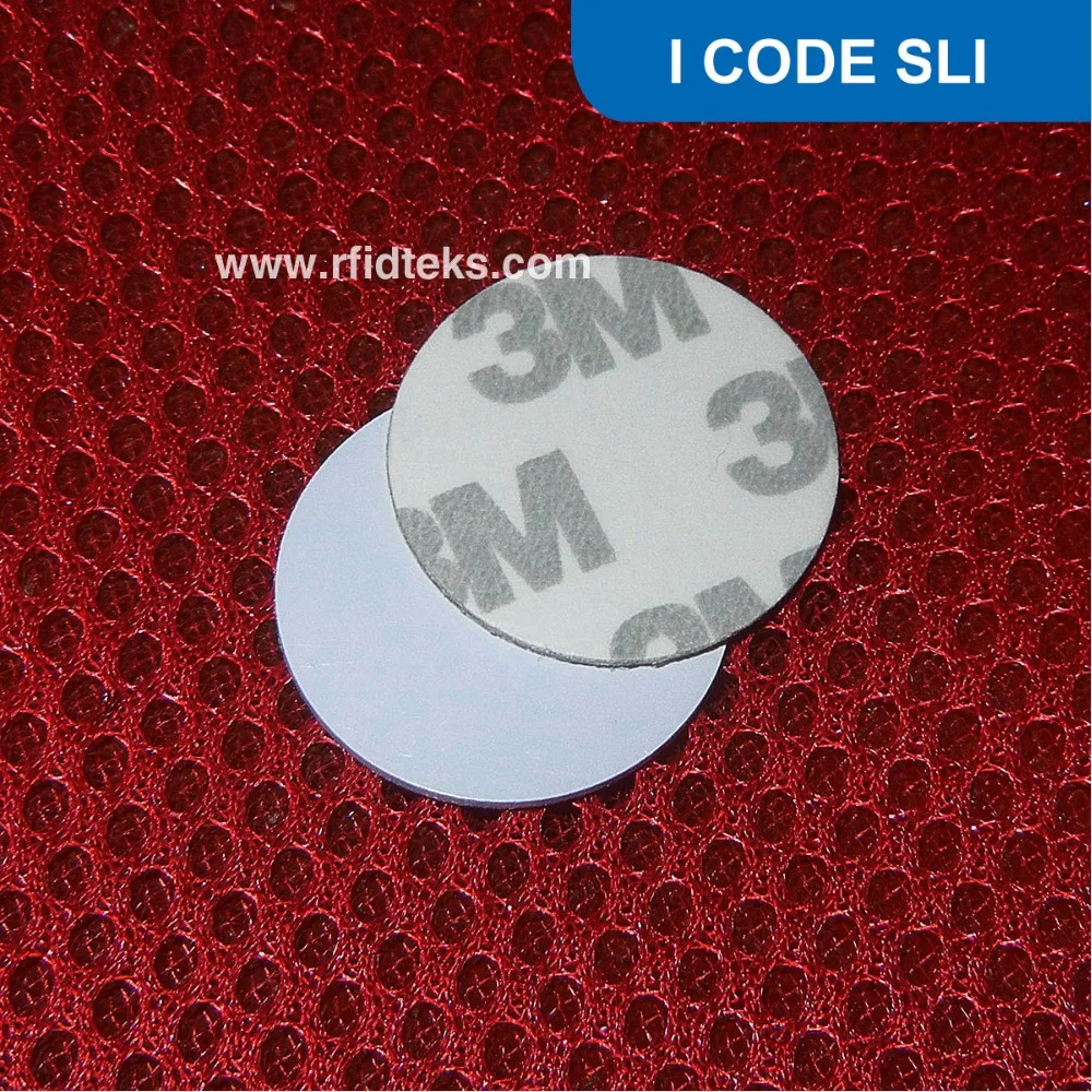 CT30 Diâmetro 30mm RFID Tag RFID PVC Token rodada etiquetas rfid 13.56 MHz, ISO 15693 com I CODE SLI Chip