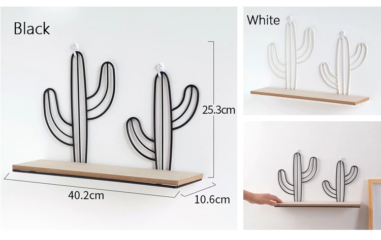 Железная Геометрическая стойка в скандинавском стиле Кактус в форме облака для гостиной разное Организация настенная подвесная полка для хранения вещей
