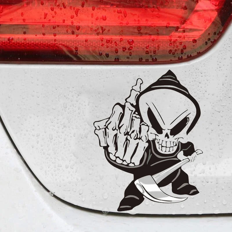 

Character cartoon text for the whole car Skull sticker Suitable for waterproofing the whole car