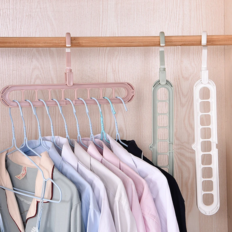 Multi-port Support Circle Clothes Pants Hangers for Clothes Drying Storage Racks Multifunction Plastic Scarf Clothes Hangers
