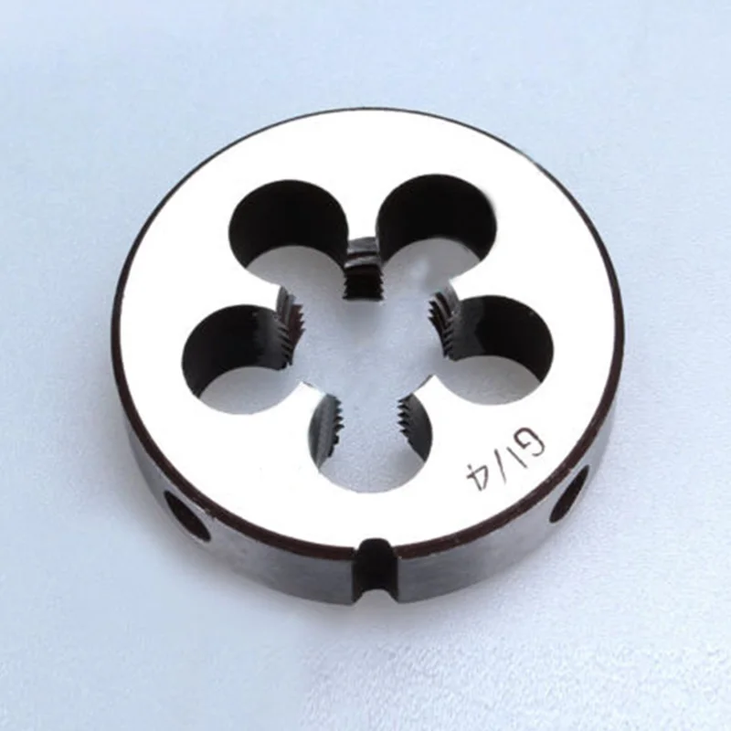 

High quality Durable Dies BSP 1/4 3/8 1/2 3/4 Round Die High Speed Steel Silver High Duty Pipe Round Pro 2018 New
