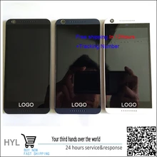 Original-test ok weiß/schwarz/blau lcd display + touch digiziter mit rahmen für htc desire 626 626g single/dual-sim-karte