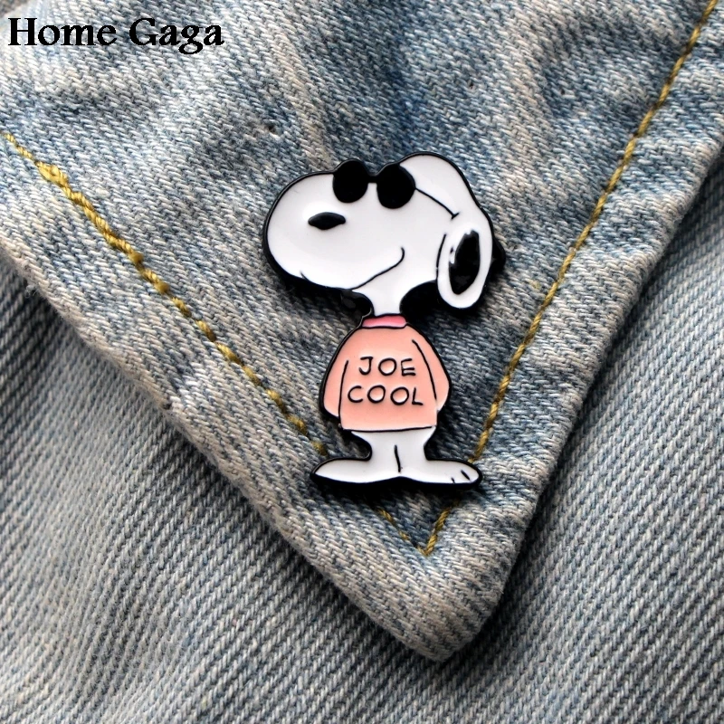 

10pcs/lot Homegaga Dog cartoon Zinc alloy tie pins badges para shirt bag clothes backpack shoes brooches badges D1834