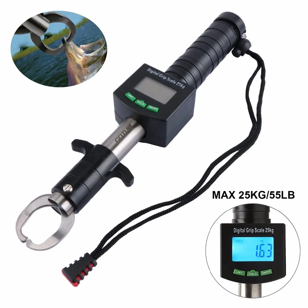 Zer one Portable Fish Lip Gripper Aluminium Alloy Fish Holder Fishing Tackle with Scale