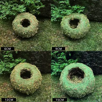 

Moss Ball Pot Bird Nest Flower Plant Home Office Desk Table Garden DIY Decoration