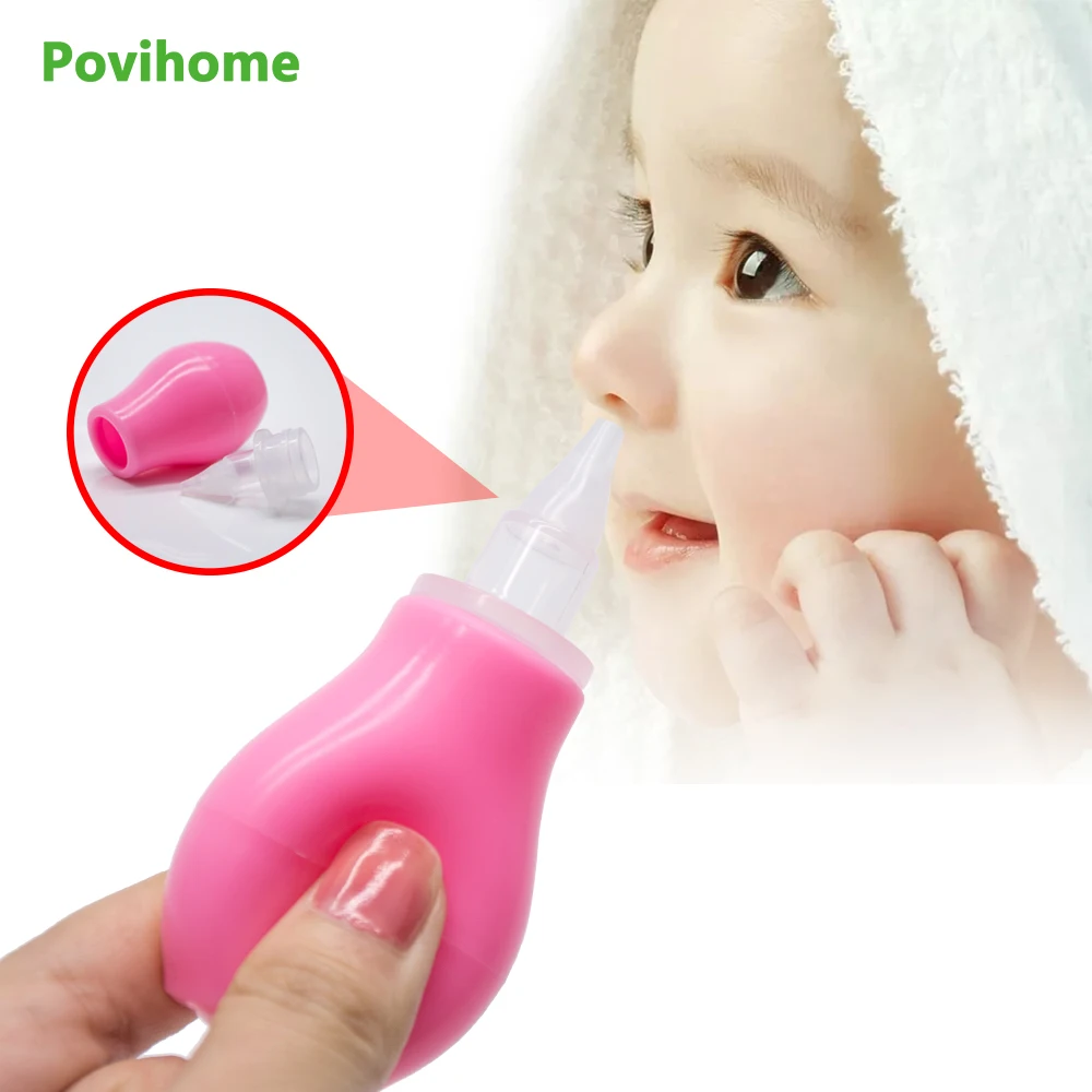 Silicone Newborn Baby Children Nose Aspirator Toddler Nose Cleaner