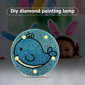 

Cute Animal DIY Diamond Painting LED Night Light Full Drill Light Kids Room Desk Decorative Lamp Handmade Glitter Art Crafts