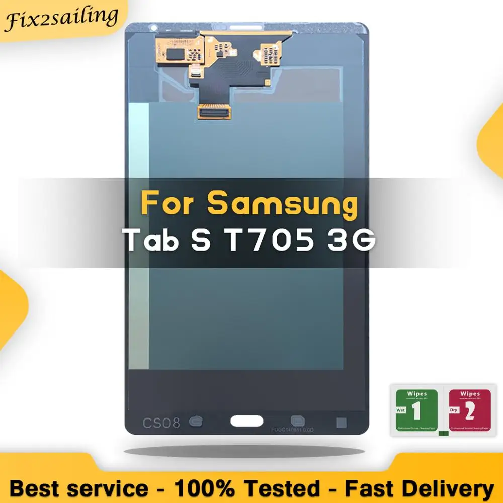 

8.4" 100% Tested For Samsung GALAXY Tab S T705 LTE 3G LCD Display Touch Screen Digitizer Replacement Assembly Panel