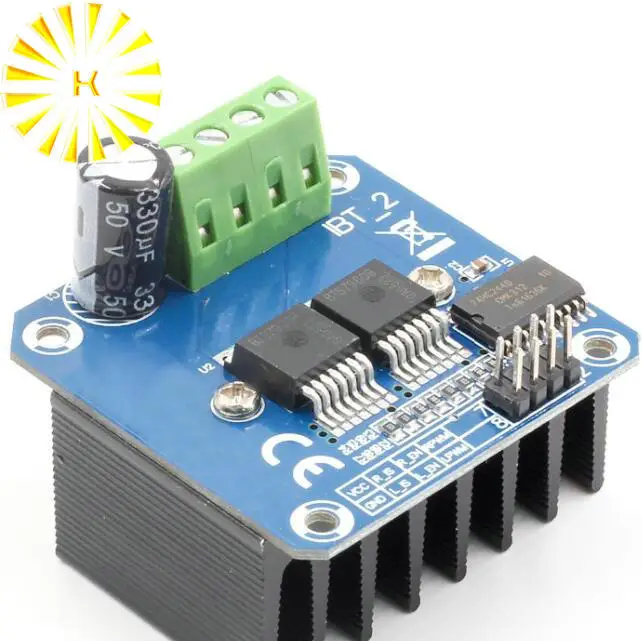 Двойной BTS7960 43A h-мост мощный модуль драйвера двигателя/diy умный автомобильный