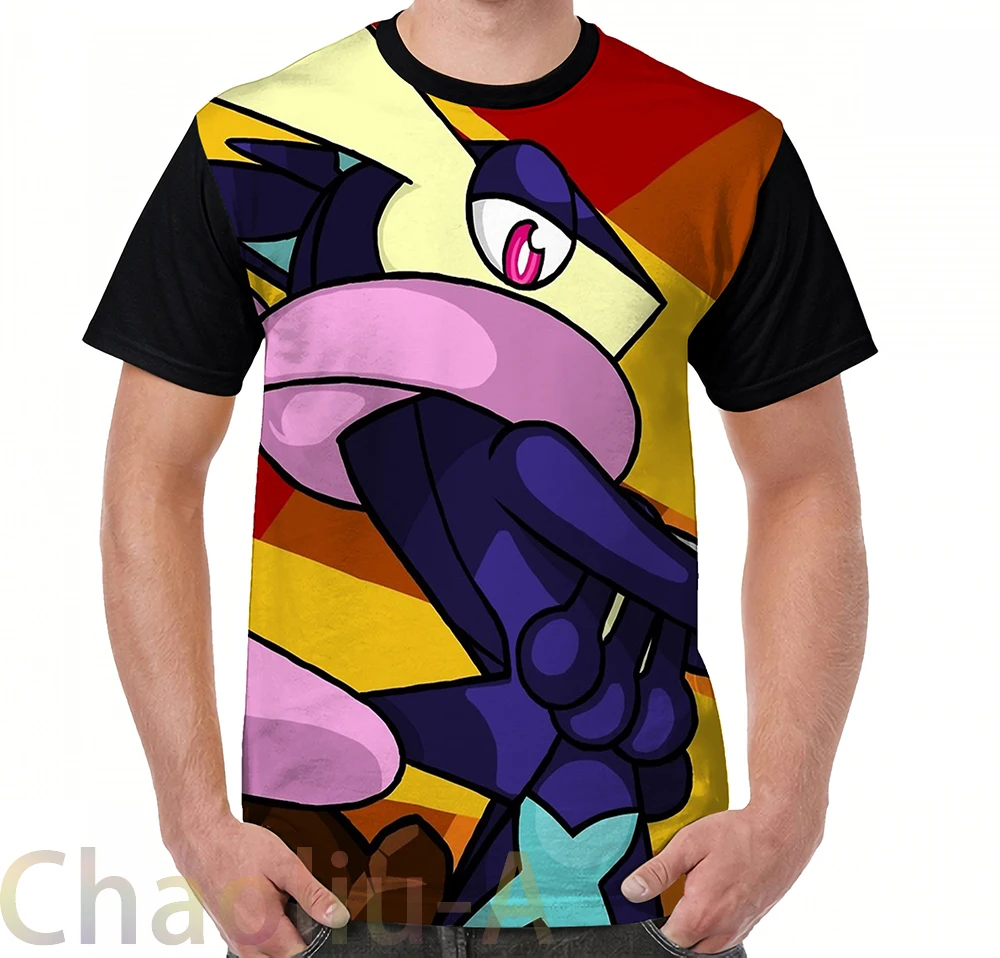 

Greninja T-Shirt men funny printed t shirt women tops tees Short Sleeve Casual tshirts
