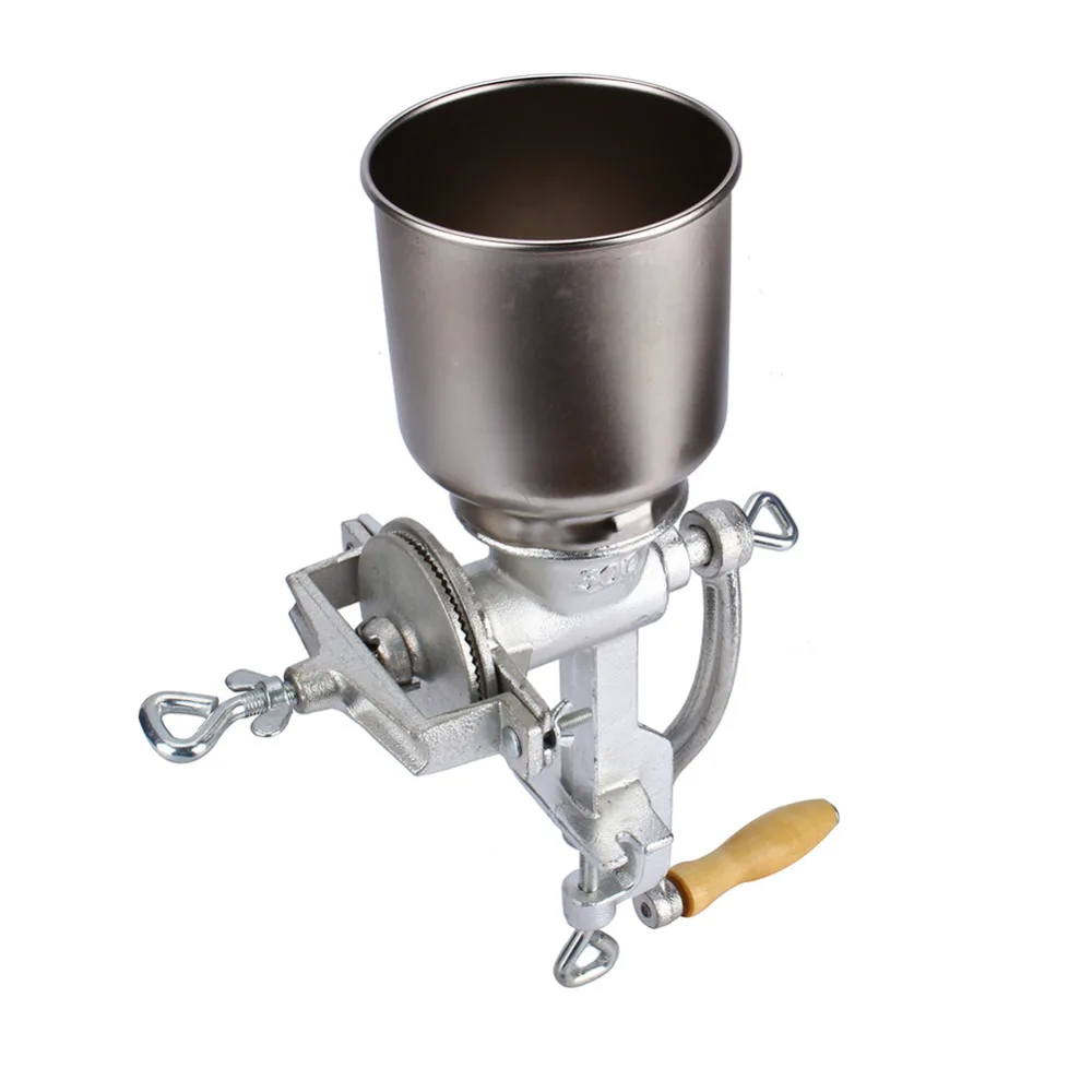 

Manual Coffee Grain Mill Grinder Kit with Cast Iron of Large Funnel for Grain Corn Wheat Home