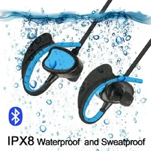 Водонепроницаемые bluetooth-наушники для плавания Ipx8 наушники с микрофоном, стерео, бас, наушники для Спортивного Бега для телефона