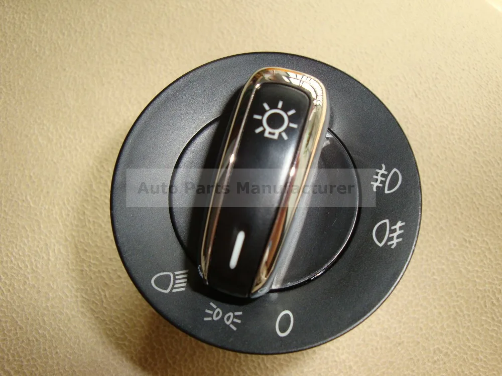 Chrome European Headlight Switch For VW Golf 5 6 GTI Mk5 Mk6 Jetta 5 6