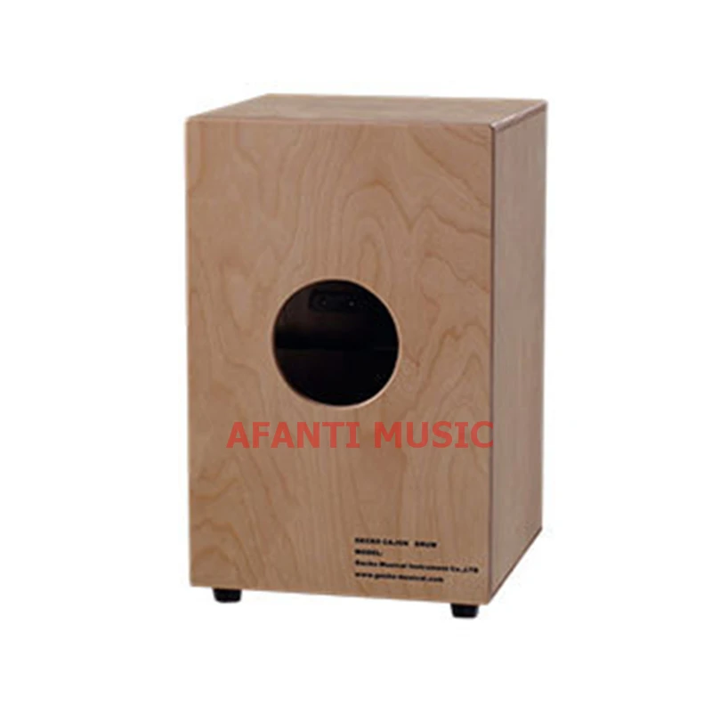 Afanti музыка тигр зерна клена/березы древесины/натуральный Cajon барабан(KHG-212