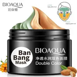 BIOAQUA Ban Bang маска двойной цвет увлажняющая уход укрепление грязевая маска Глубокая чистка Антивозрастная акне лечение угрей