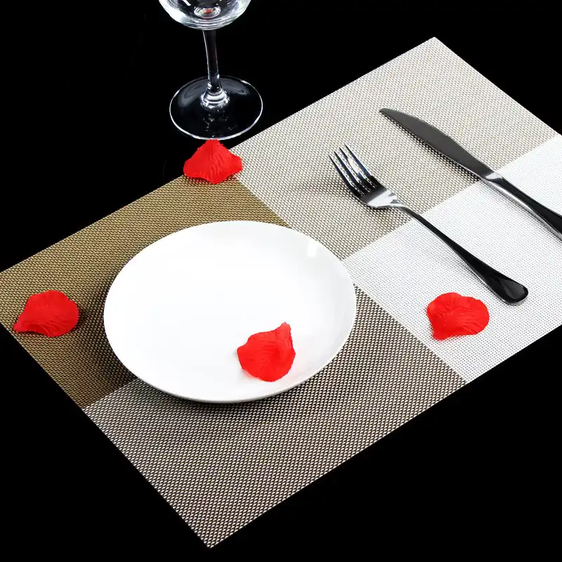 1//4 Pcs Felt Placemat Wedding Party Decoration Table Mat Insulation Coaster Pad