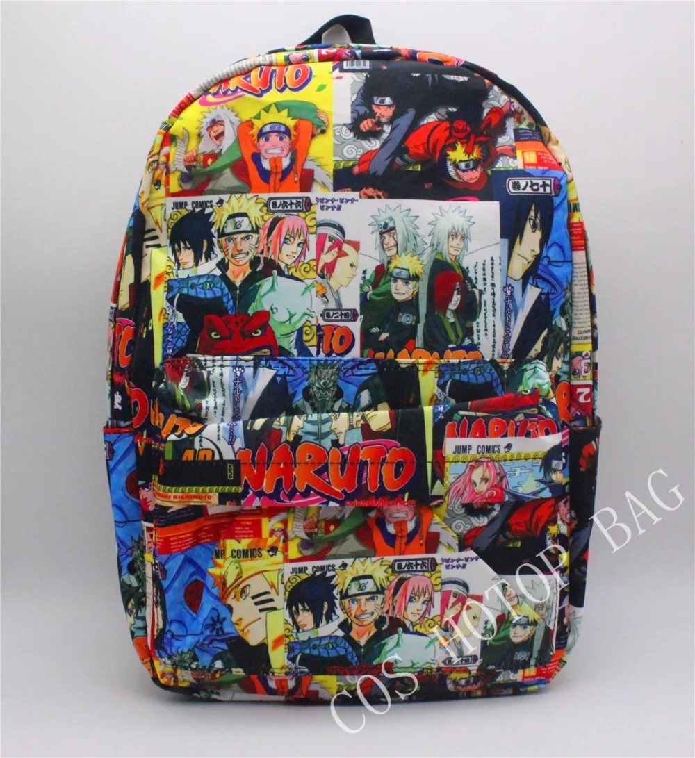 

Japan anime NARUTO Backpack Printing College Student School Bag Anime Designer Backpack Shoulder Book Bag Rucksack