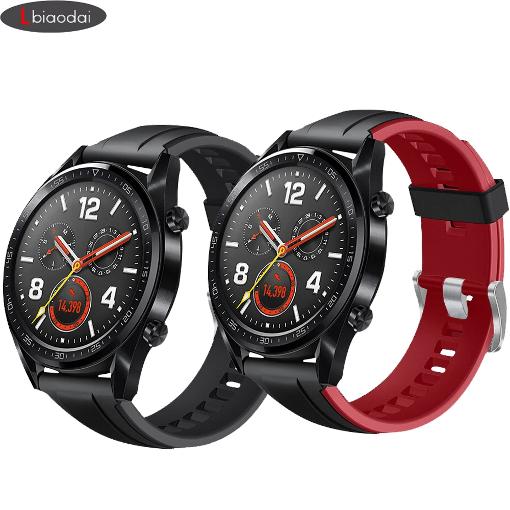 22 мм ремешок для gear S3 frontier samsung galaxy watch 46 мм ремешок для часов huawei watch gt2 amazfit ремешок Bip браслет ремень