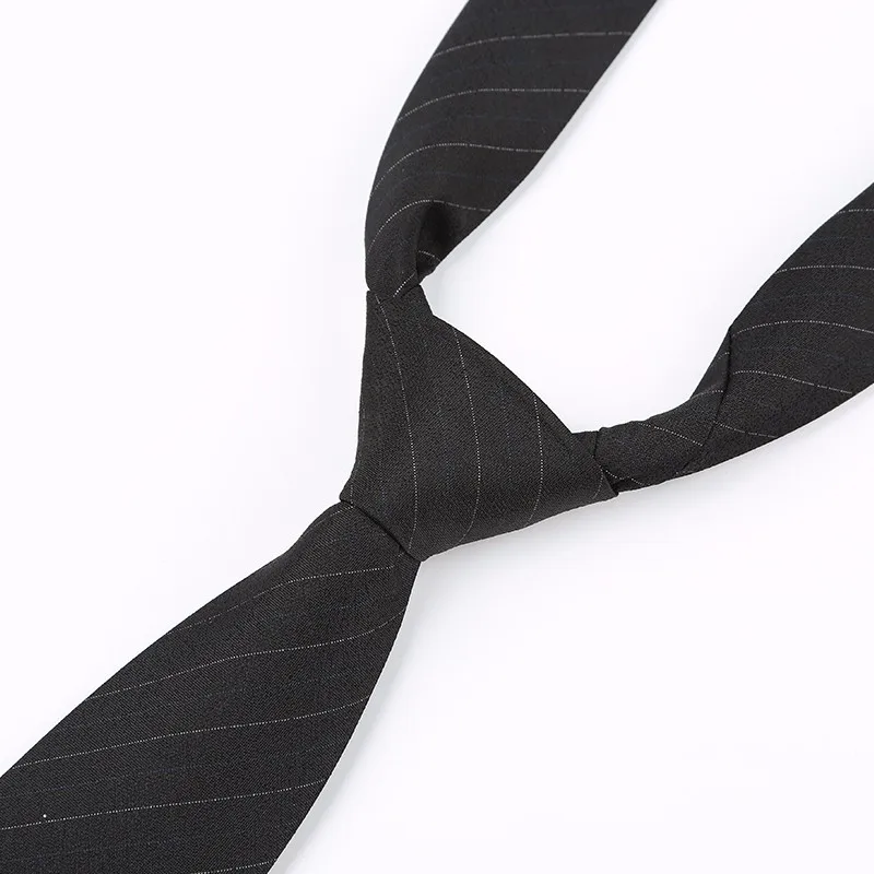 2016 Новинка высокое качество Для мужчин Бизнес Костюмы галстук мода в полоску 6 см тонкий галстук для мужские черные линией низа