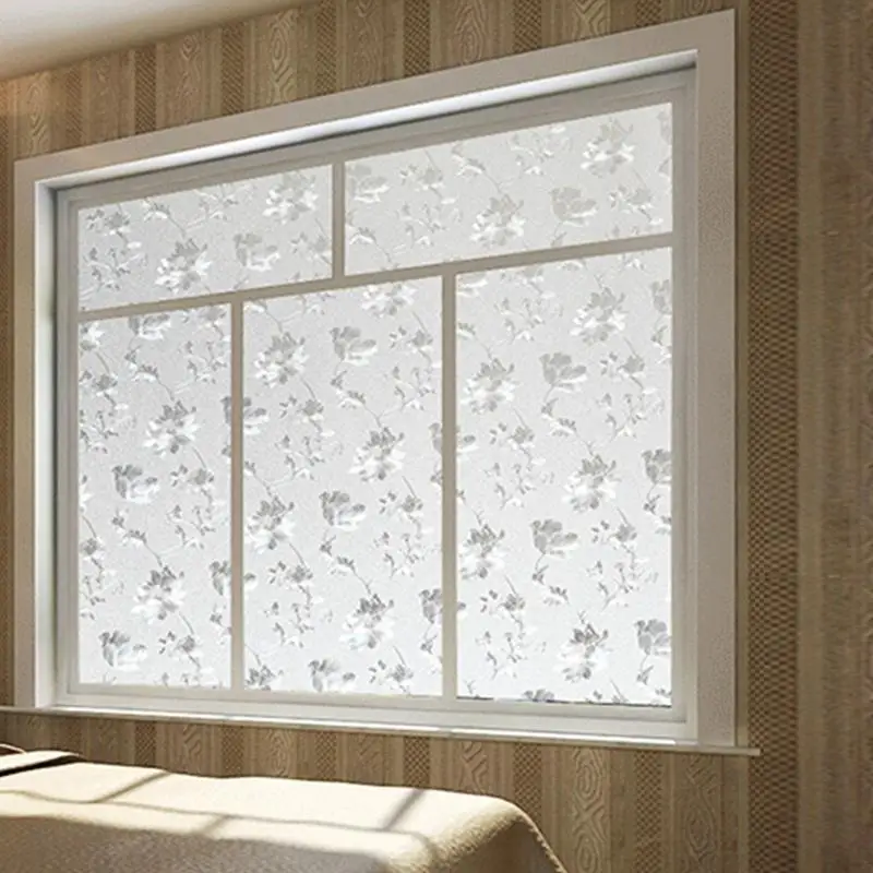 Mirror Sticker 45 100 Hibiscus Flower Window Films Wall Stickers Home Decor Living Room Plastic Banheiro Home Decorative Films Mirror Sticker Wall Stickerdecoration Living Room Aliexpress