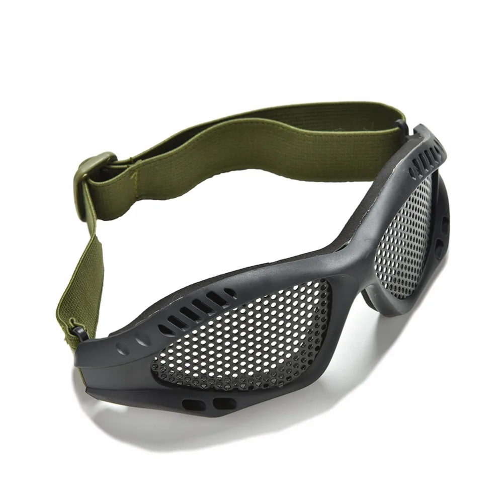Открытый Спортивные очки Черный Пейнтбол очки Тактический CS Airsoft Анти-туман металлических сетки Goggle глаз Защитные Детская безопасность Очки 1 шт