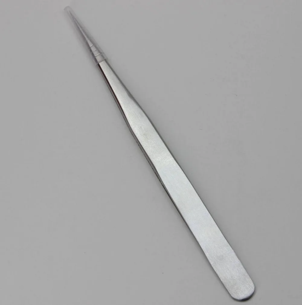 NAVINA 1pcs New Stainless Steel Industrial Anti-static Tweezers watchmaker Repair Tools  Eyebrow Tweezer Eyelash tweezer 3