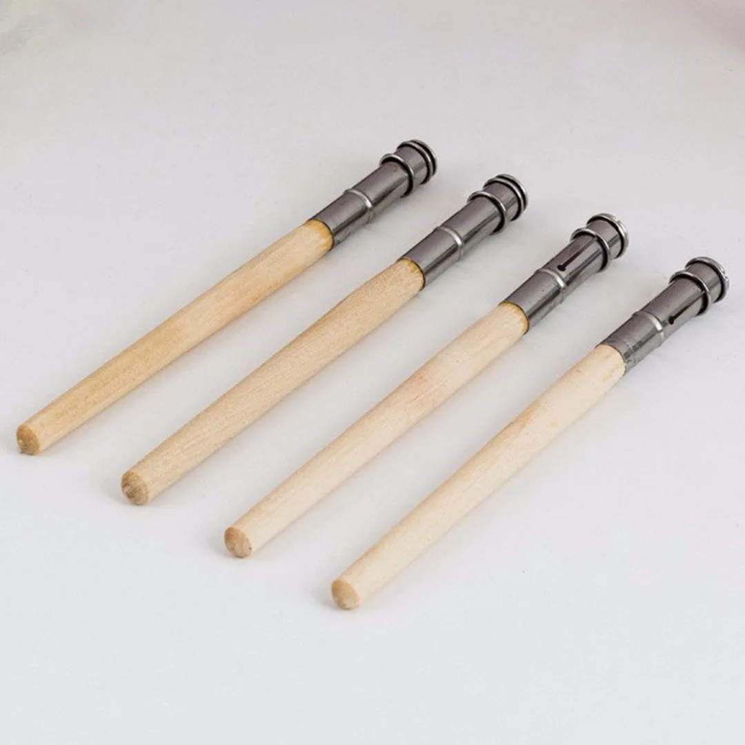 5pcs/set Wooden Pencil Extender Holder Adujustable Pencil Lengthener Painting Drawing Tool for Student School Office