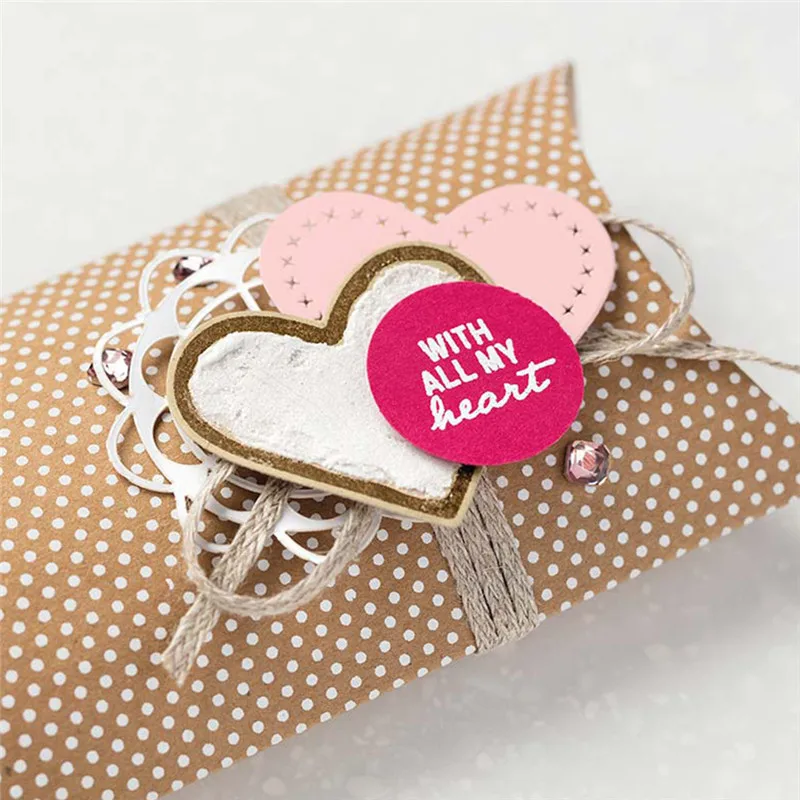 

DiyArts Christmas Tree Heart Cutting Dies 10PCS/lot DIY Crafts Die New 2018 Embossing Stencil Decoration Scrapbooking 15*10cm
