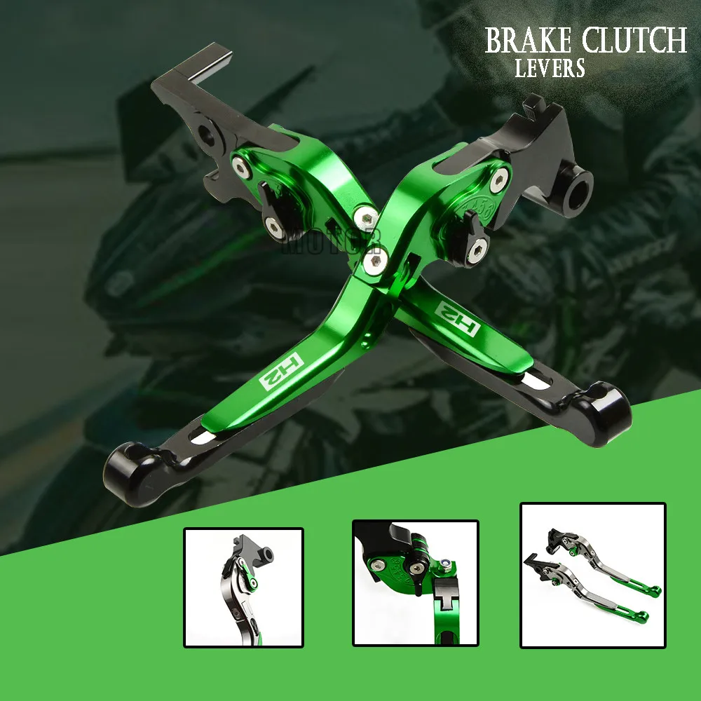 

For Kawasaki H 2 H2 2015 2016 Motorcycle Brake Clutch Levers CNC Adjustable Folding Extendent Levers Motorcycle Accessories Part