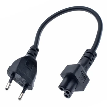

Power Adapter Cord Cable 30cm EU Plug 2 Pin Male To IEC 320 C5 Micky For Notebook Power Supply