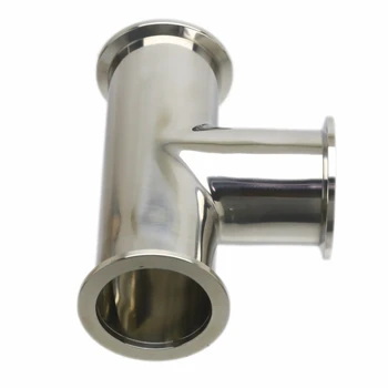 

ISO-KF40 NW-40 Tee 3-way T type Adapter All Ends KF-40 Flange Vacuum Fitting Pipe Tube SS304 Stainless Steel 304