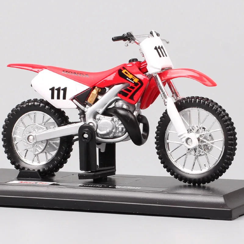 Maisto 1/18 Honda CR250R CR мотокросса № 111 весы модели мотоциклов Diecasts & Toy транспортные средства Мотоцикл dirt racing реплики подарок