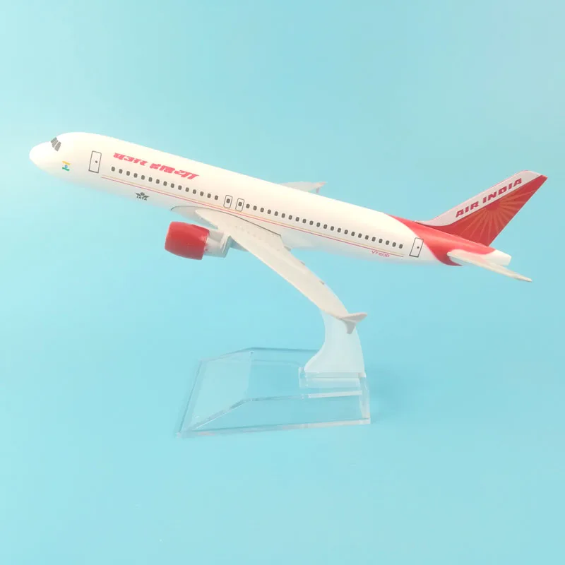 Индия 16 см сплав металла модель самолета Air индийских авиакомпаний самолета Airbus A320 Airways самолета Модель W Стенд подарок бесплатная доставка
